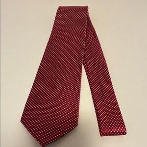Jos. A. Bank Red and White Geometric Tie